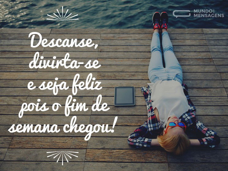 mensagens de bom final de semana gratuitas