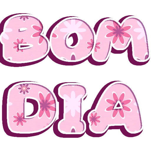 mini figurinhas de bom dia