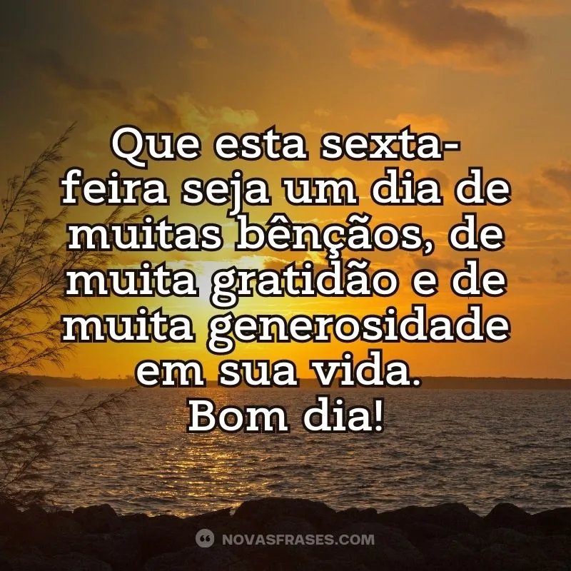 msg de bom dia sexta feira