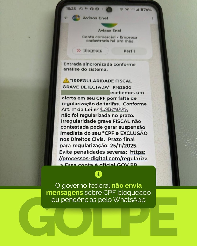 mensagens do governo no whatsapp