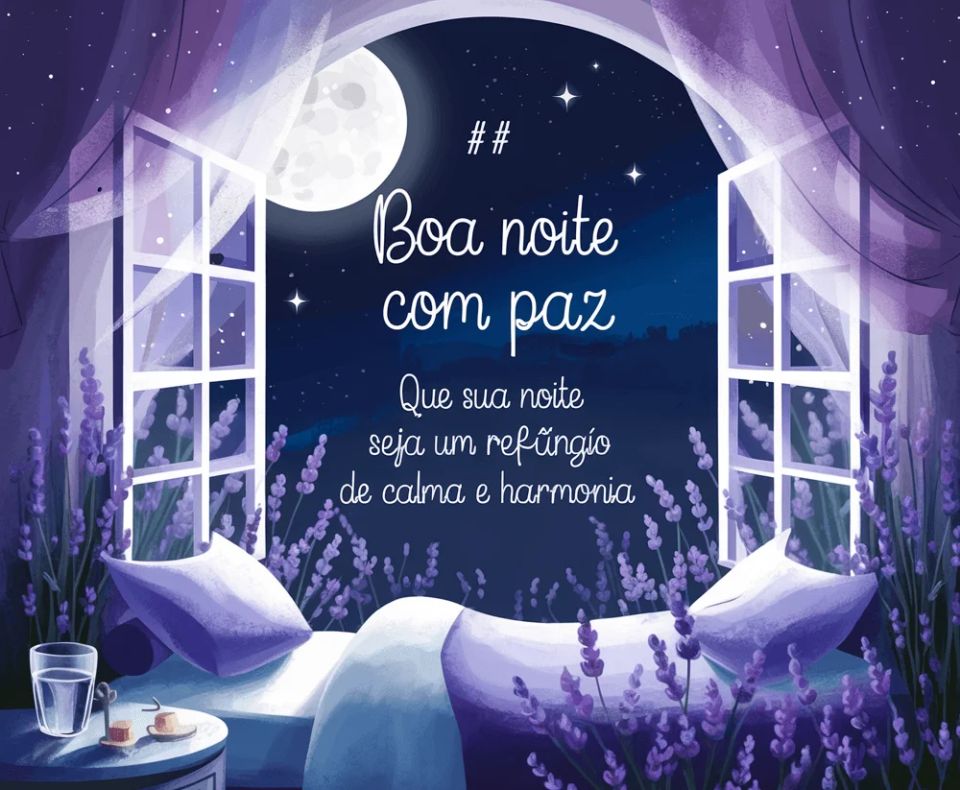 mensagem de boa noite com paz e amor