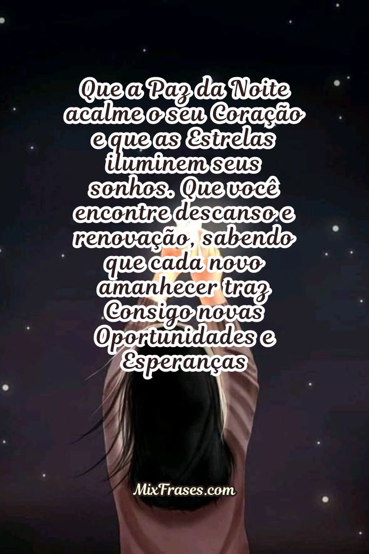 mensagem de boa noite para paz de espírito