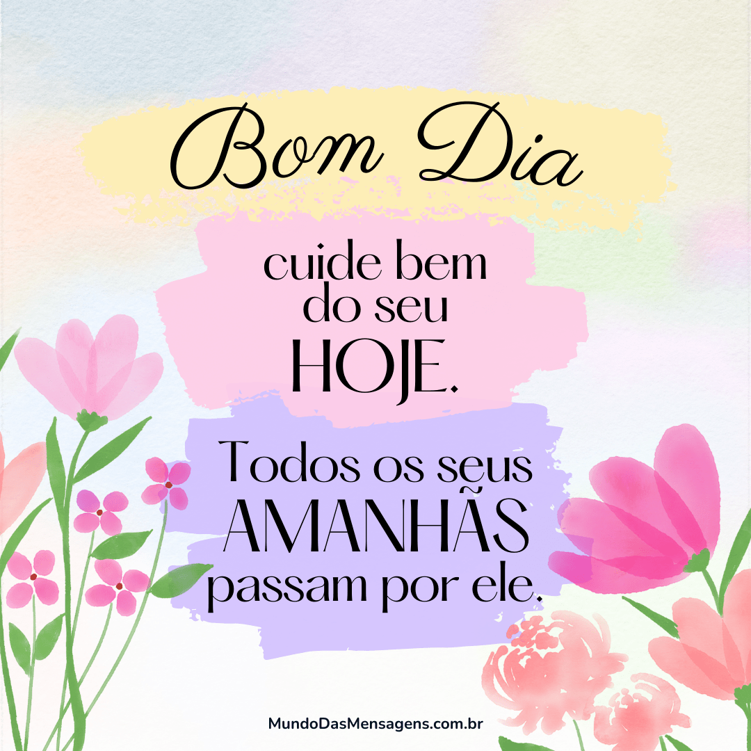 pensamentos de bom dia