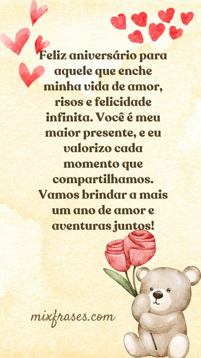 cartão de aniversário para marido