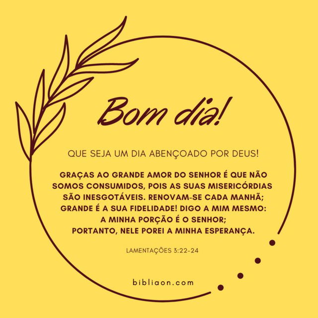 tenha um dia abençoado
