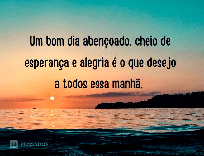 tenha um dia abençoado