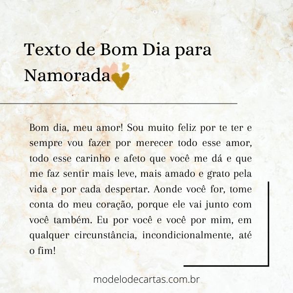 texto de bom dia para namorado chorar