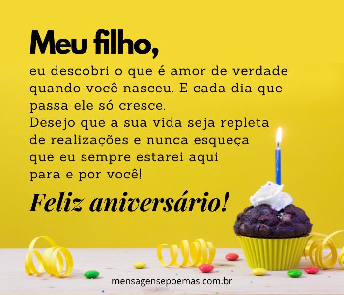 frases de aniversário para filho homem