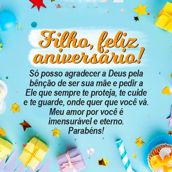 mensagens emocionantes de aniversário para filho