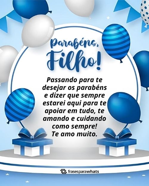 desejos de aniversário para filho