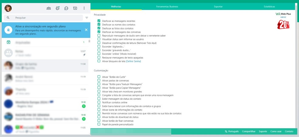 Descubra os recursos avançados do WhatsApp Web