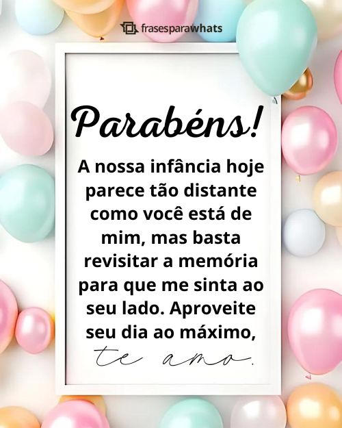 frases de aniversário para irmã