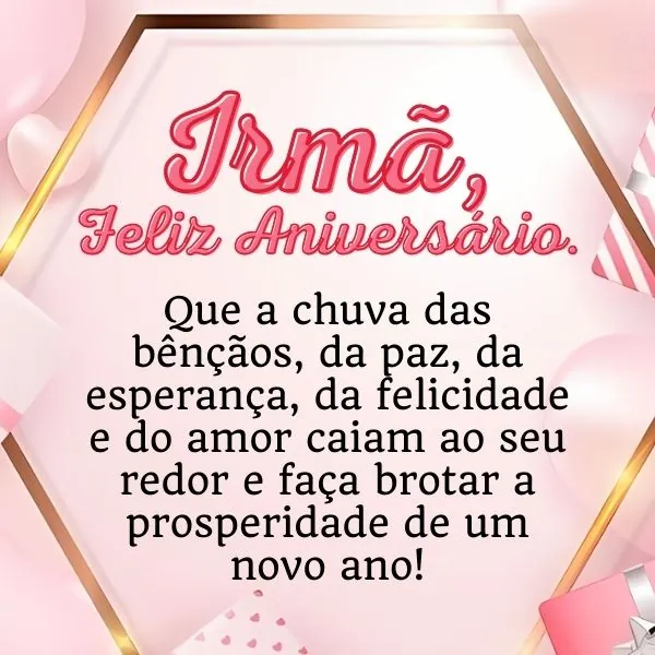 frases de aniversário para irmã