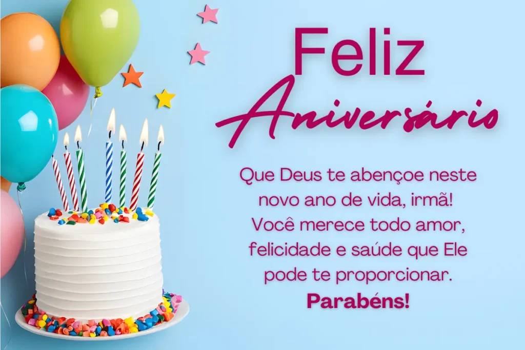 mensagem de aniversário para irmã com humor