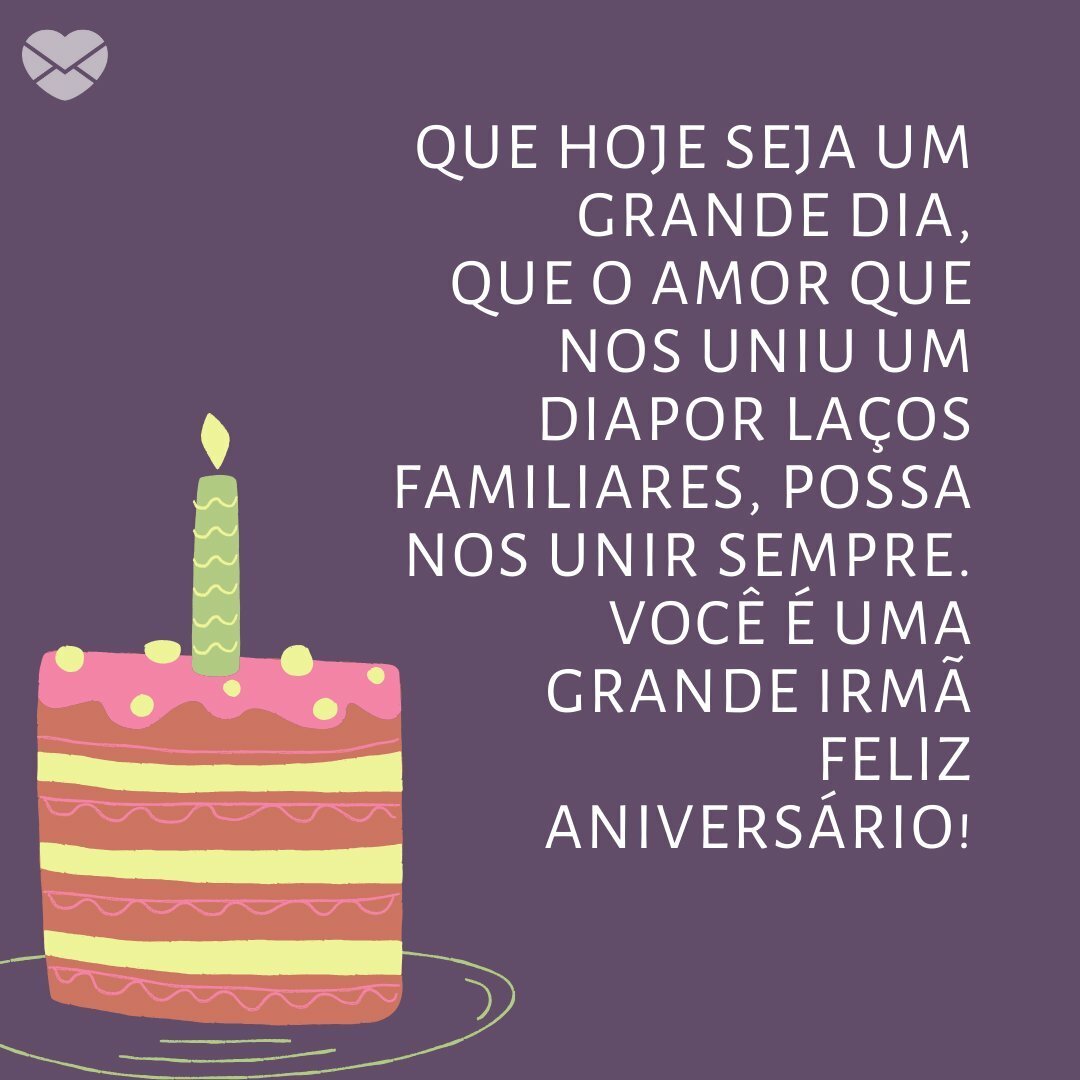 mensagem de aniversário para irmã mais nova