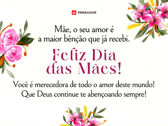 whatsapp mensagem dia das mães