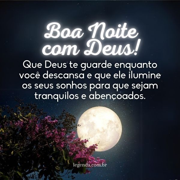 mensagem de boa noite com Deus