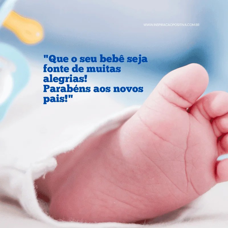 mensagem de nascimento para cartão