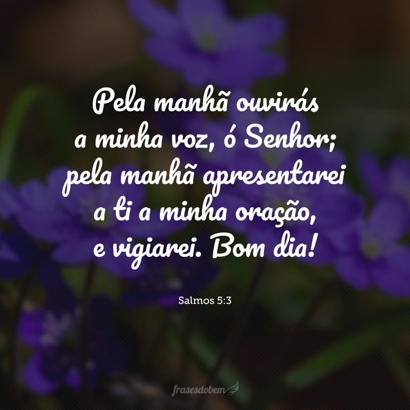versículos de bom dia para inspirar