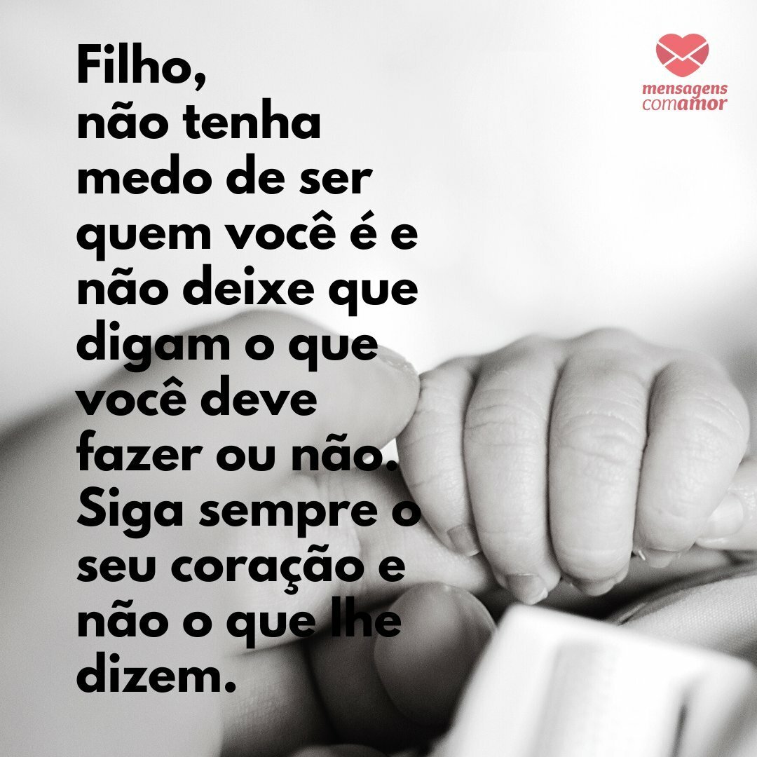 mensagens curtas de mãe para filho