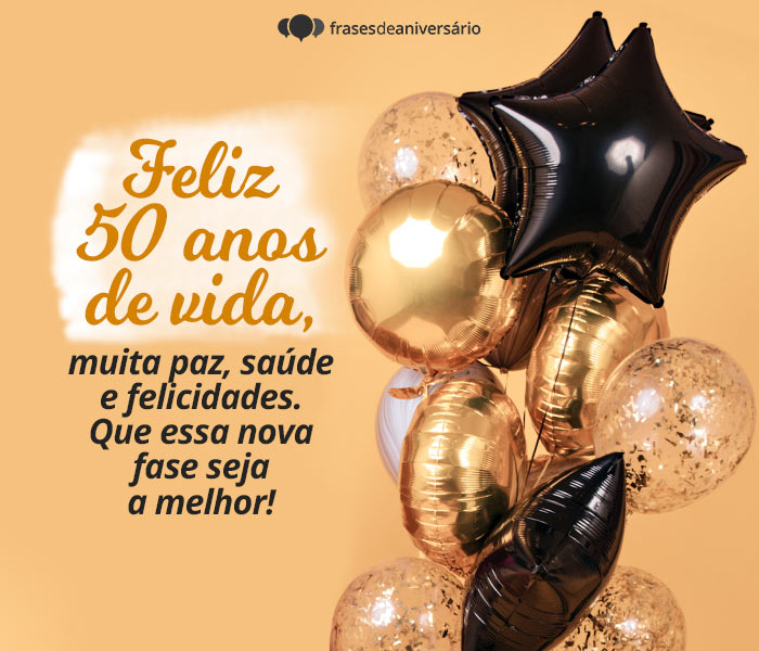 cartão 50 anos
