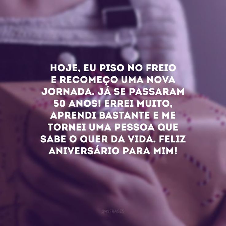 cheguei aos 50