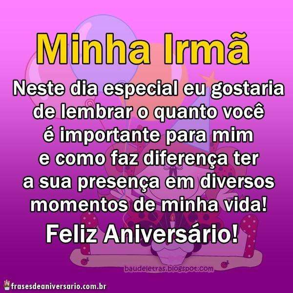 parabéns para maninha