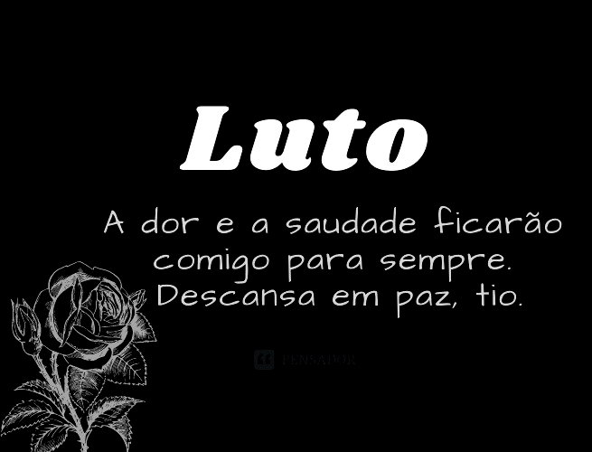 mensagem de pêsames para tio