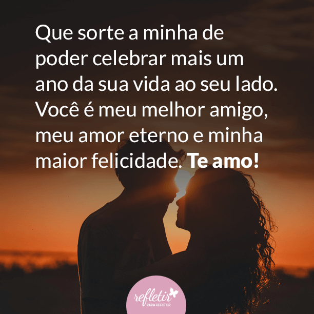 status aniversário marido