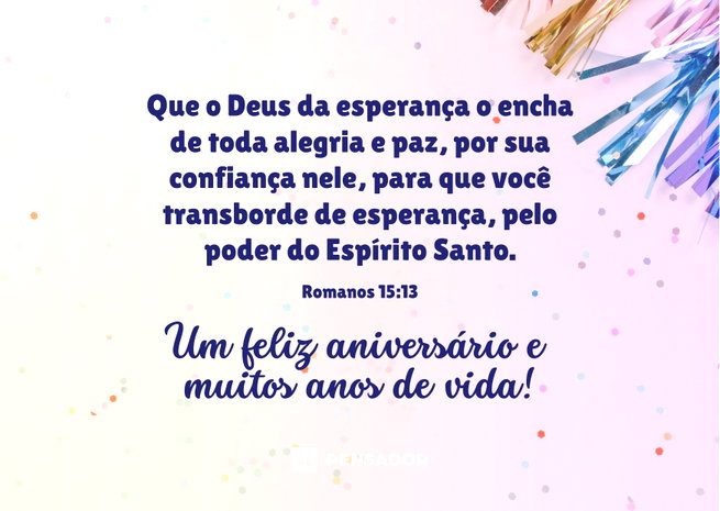 mensagens de aniversário com Deus