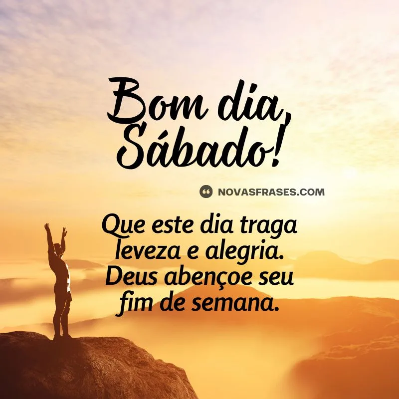 bom dia de sábado com paz