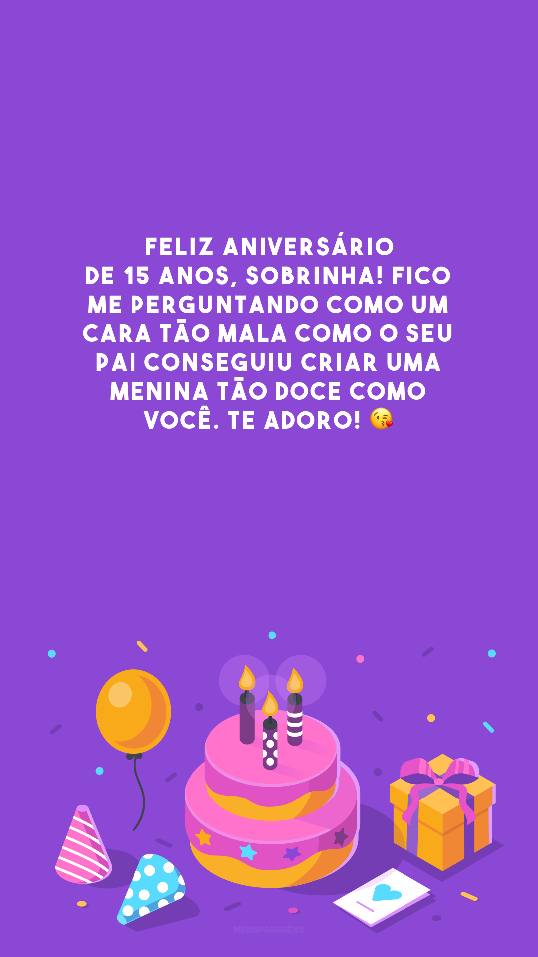 como desejar feliz 15 anos para sobrinha