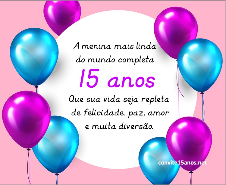 mensagem de aniversário de 15 anos para amiga