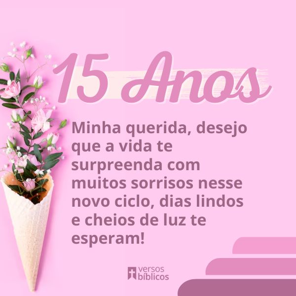 como desejar feliz 15 anos
