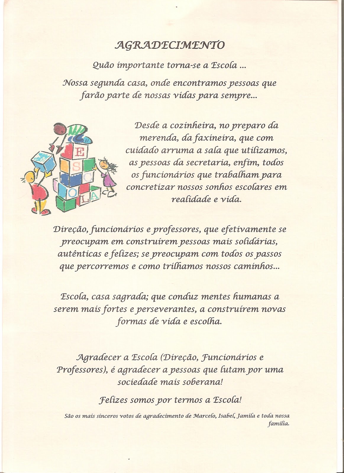 mensagens de fim de ciclo escolar