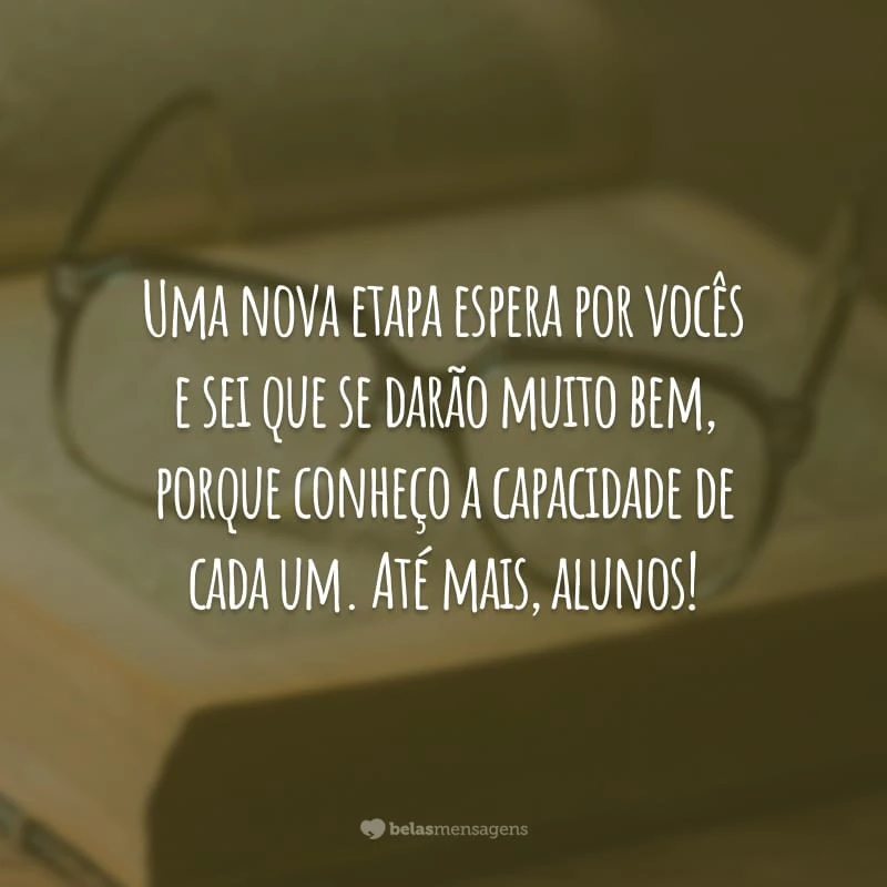 agradecimento a funcionários da escola