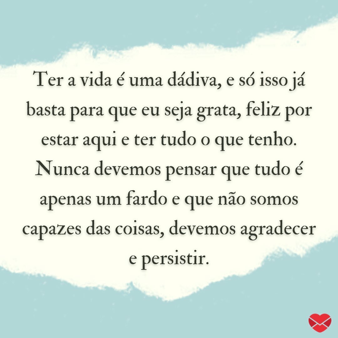 textos de agradecimento pela vida