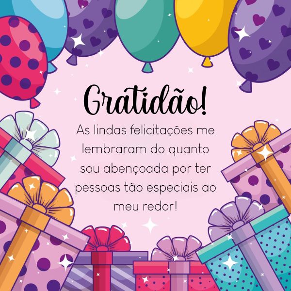 agradecimento formal aniversário