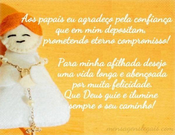 reconhecimento papel madrinha
