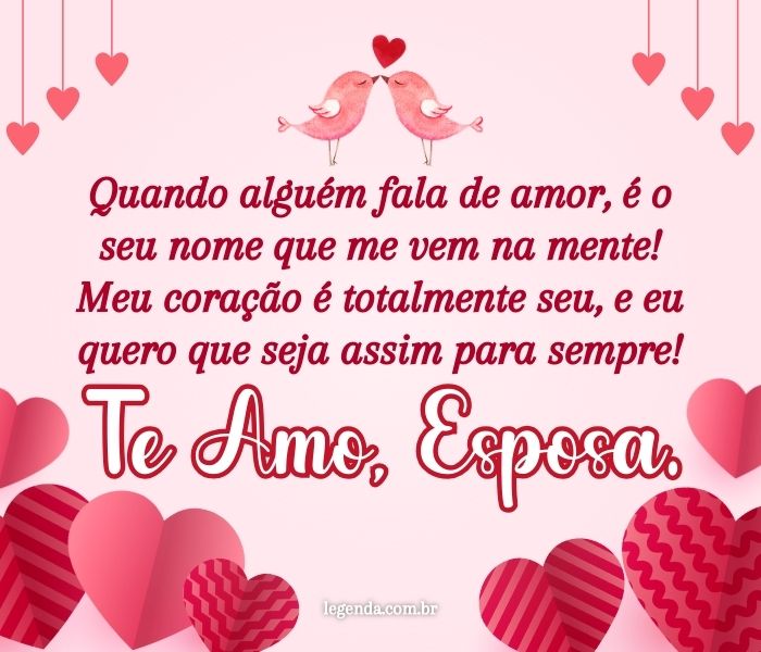 declaração de amor profunda para esposa