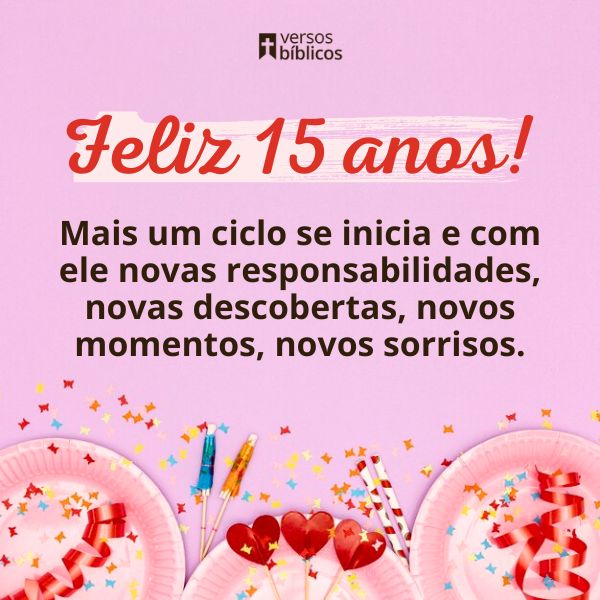celebrar 15 anos mensagem
