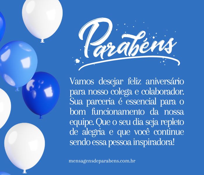 mensagens de aniversário para colega de firma