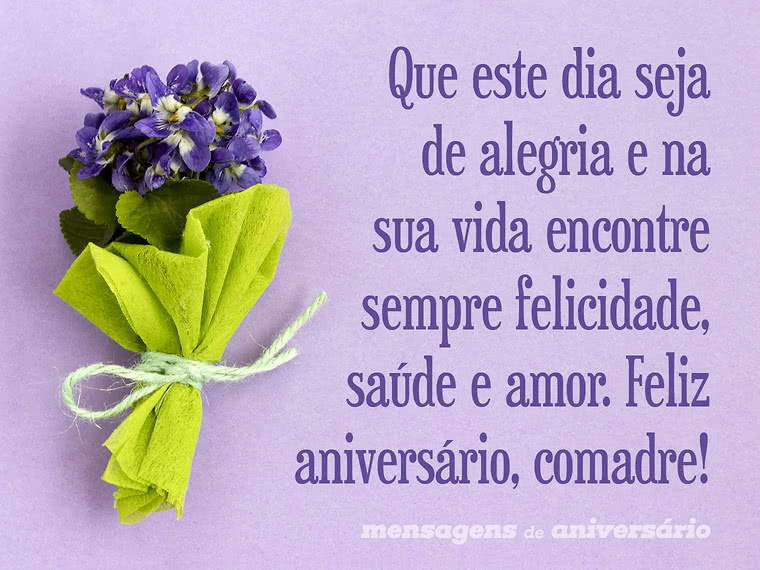 parabéns comadre querida