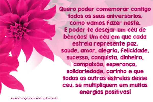 mensagem curta para comadre aniversário