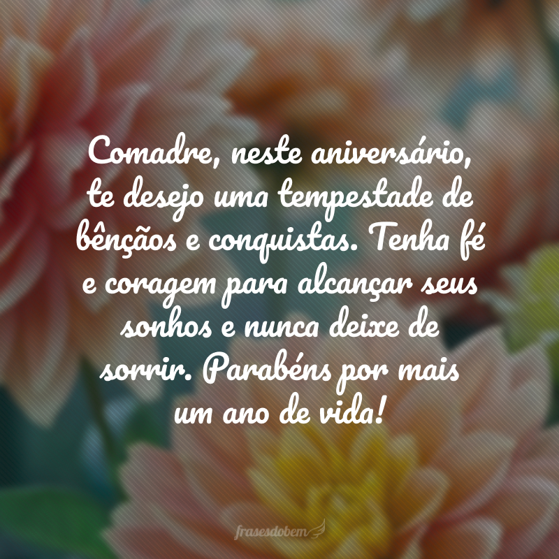 comadre madrinha do seu filho mensagem
