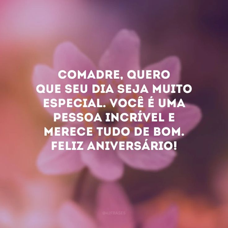 frases aniversário comadre