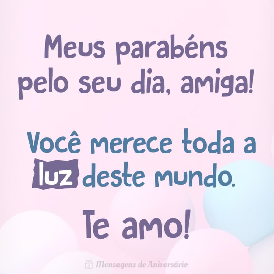 mensagem de aniversário para amiga de trabalho