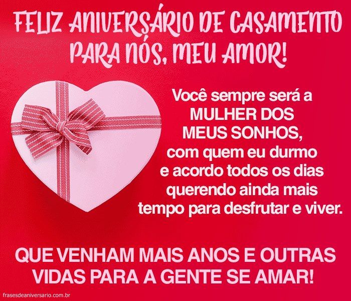 frases de aniversário de casamento para ela