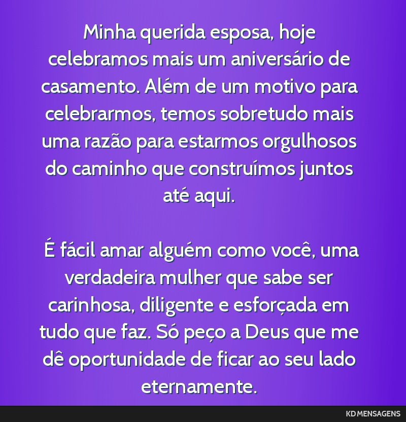 mensagem para esposa 1 ano de casados