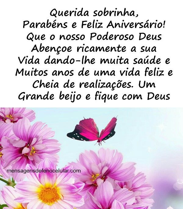 desejos de aniversário para sobrinha